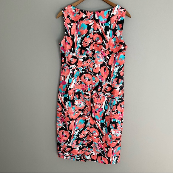 Black Label, coral colored dress, size 6, EUC - Picture 3 of 4